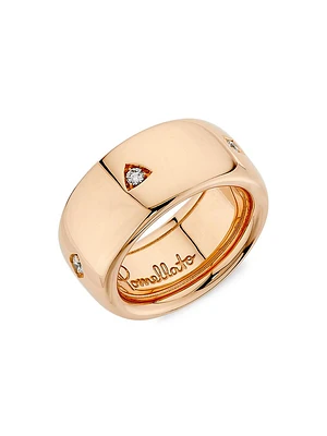 Iconica 18K Rose Gold & 0.20 TCW Diamond Wide Ring