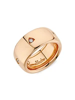 Iconica 18K Rose Gold & 0.20 TCW Diamond Wide Ring