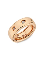 Iconica 18K Rose Gold & 0.10 TCW Diamond Wide Ring