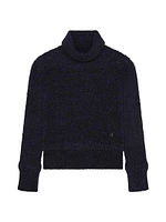 Turtleneck Sweater Chenille with 4G Detail