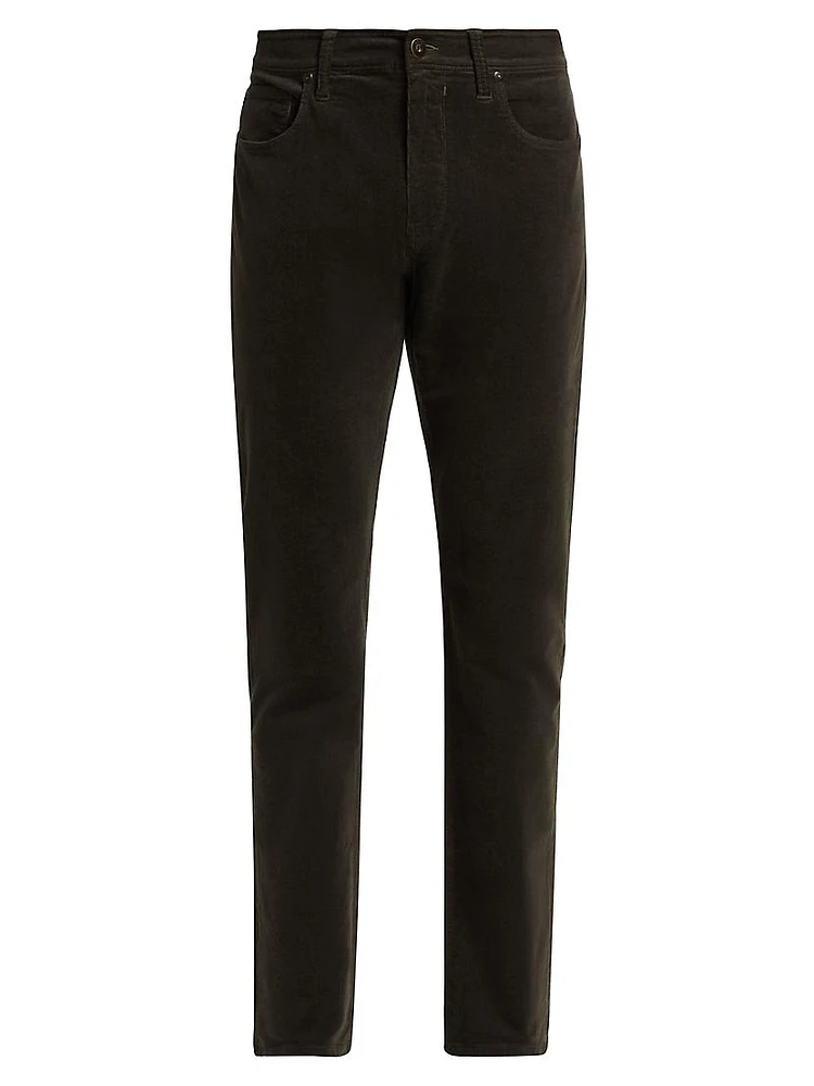 Lennox Stretch Corduroy Straight-Leg Pants