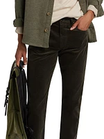 Lennox Stretch Corduroy Straight-Leg Pants