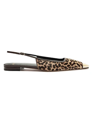 Olivia Metallic Slingback Flats