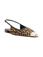 Olivia Metallic Slingback Flats