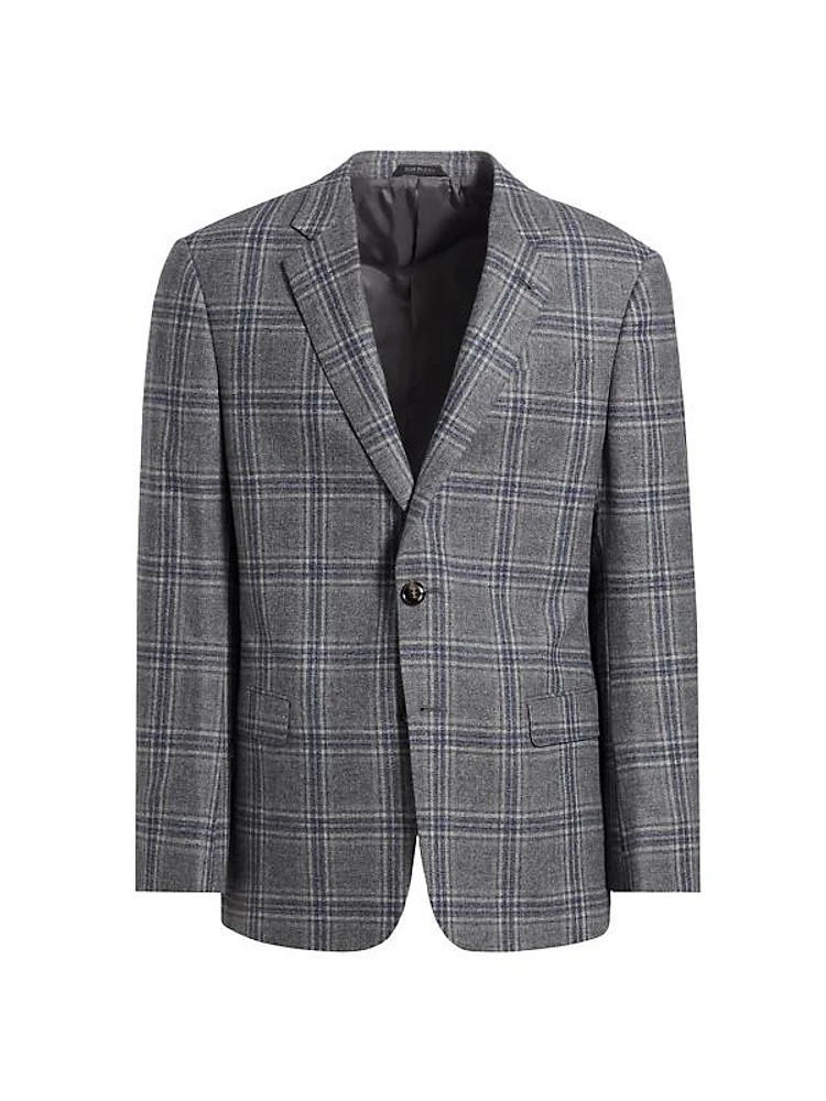 Plaid Wool & Cashmere Jacket