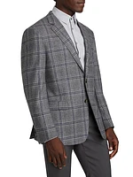 Plaid Wool & Cashmere Jacket