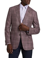 Plaid Tailored Wool Jacket