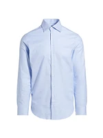 Slim Poplin Button-Up Shirt