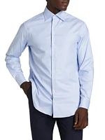 Slim Poplin Button-Up Shirt