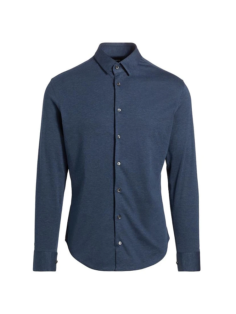 Stretch Slim Button-Up Shirt