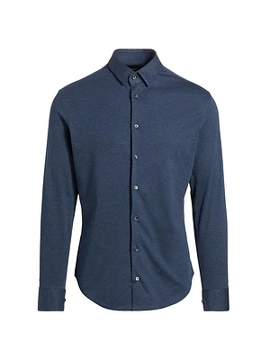 Stretch Slim Button-Up Shirt