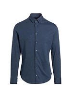 Stretch Slim Button-Up Shirt