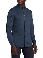 Stretch Slim Button-Up Shirt