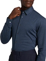 Stretch Slim Button-Up Shirt