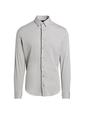 Stretch Slim Button-Up Shirt