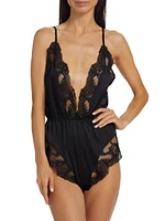 Voltaire Lace-Trim Teddy