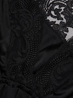 Voltaire Lace-Trim Teddy