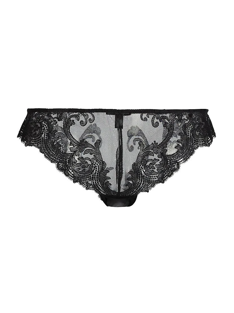 Voltaire Sheer Silk & Lace Panty