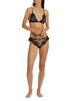 Voltaire Sheer Silk & Lace Panty