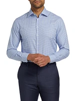 Plaid Cotton Front-Button Shirt