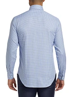 Plaid Cotton Front-Button Shirt