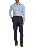 Plaid Cotton Front-Button Shirt