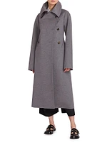 Double-Breasted Wool-Cashmere Coat
