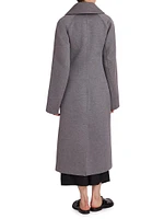 Double-Breasted Wool-Cashmere Coat