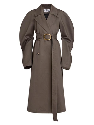 Trench Cotton-Blend Coat