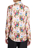 Floral Silk-Cotton Shirt