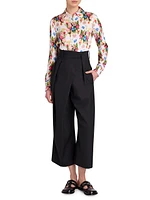 Floral Silk-Cotton Shirt