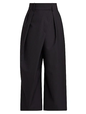 Cropped Wrap Trousers