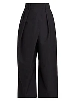 Cropped Wrap Trousers