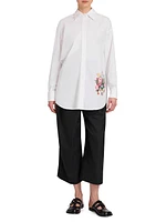 Cropped Wrap Trousers