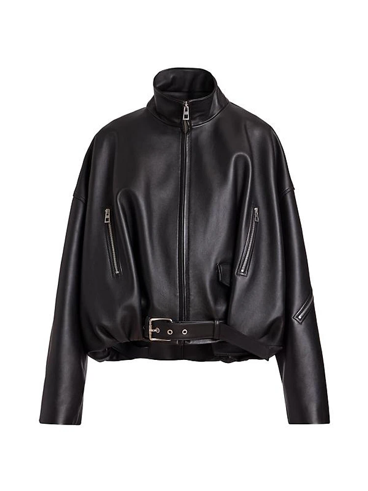 Balloon Leather Jacket