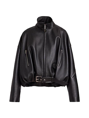 Balloon Leather Jacket