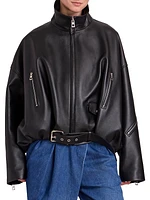 Balloon Leather Jacket