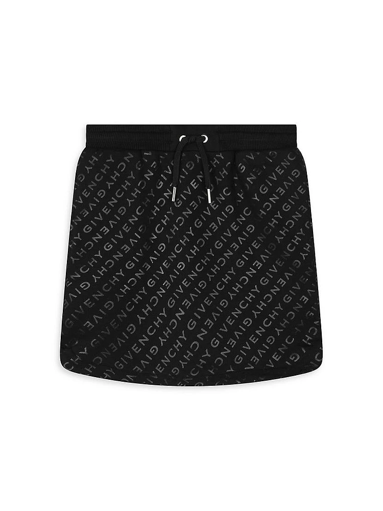 Little Girl's & Logo Fleece Skirt