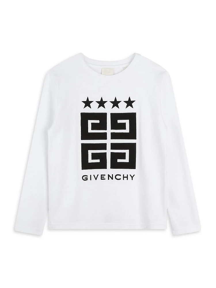 Little Kid's & Embroidered 4G Logo Long-Sleeve T-Shirt