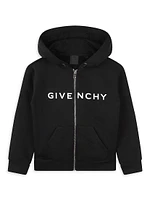 Little Girl's & Logo Full-Zip Hoodie