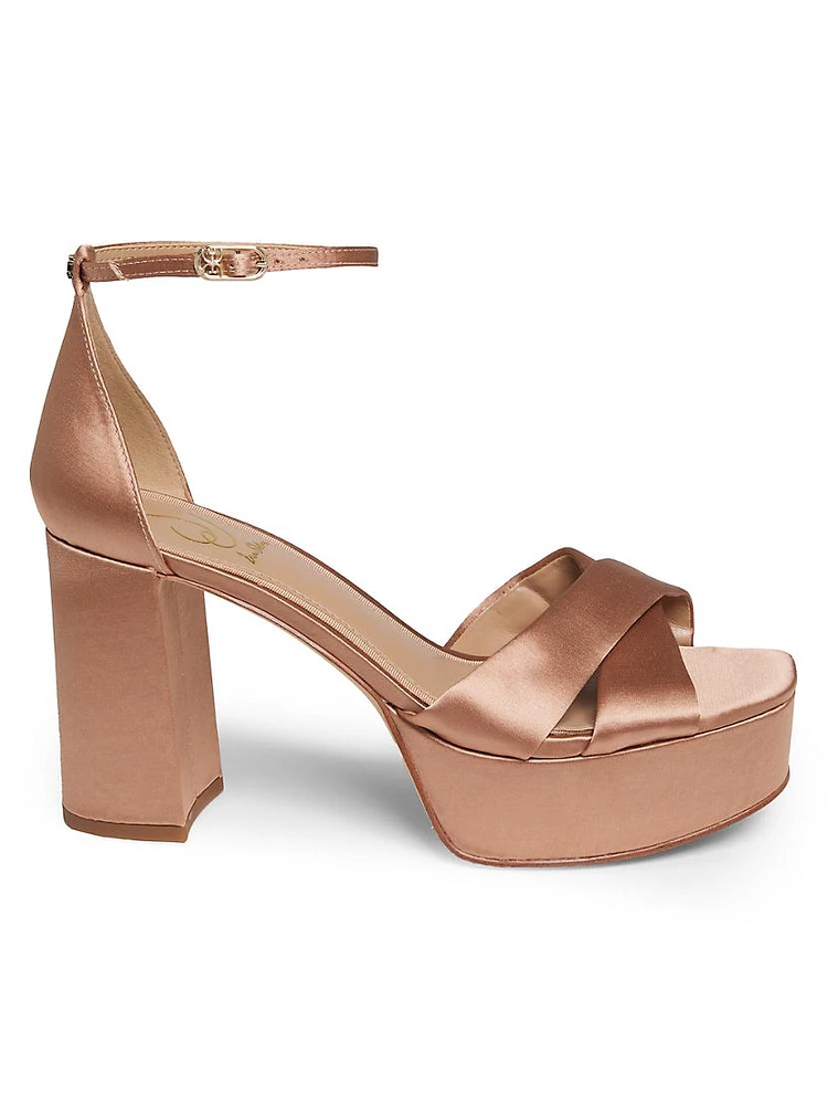 Jullian 95MM Satin Platform Sandals