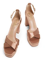 Jullian 95MM Satin Platform Sandals