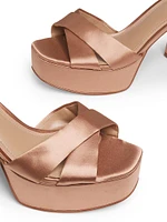 Jullian 95MM Satin Platform Sandals