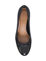 Marisol Leather Cap-Toe Pumps