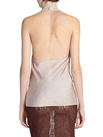 Halter Top Silk Charmeuse and Lace