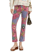 The Insider Floral Print Flood Jeans