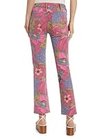 The Insider Floral Print Flood Jeans