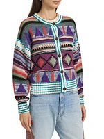 Soaring High Intarsia-Knit Cardigan