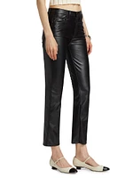 The Insider Ankle-Crop Faux Leather Pants