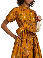 Olori Printed Midi-Shirtdress